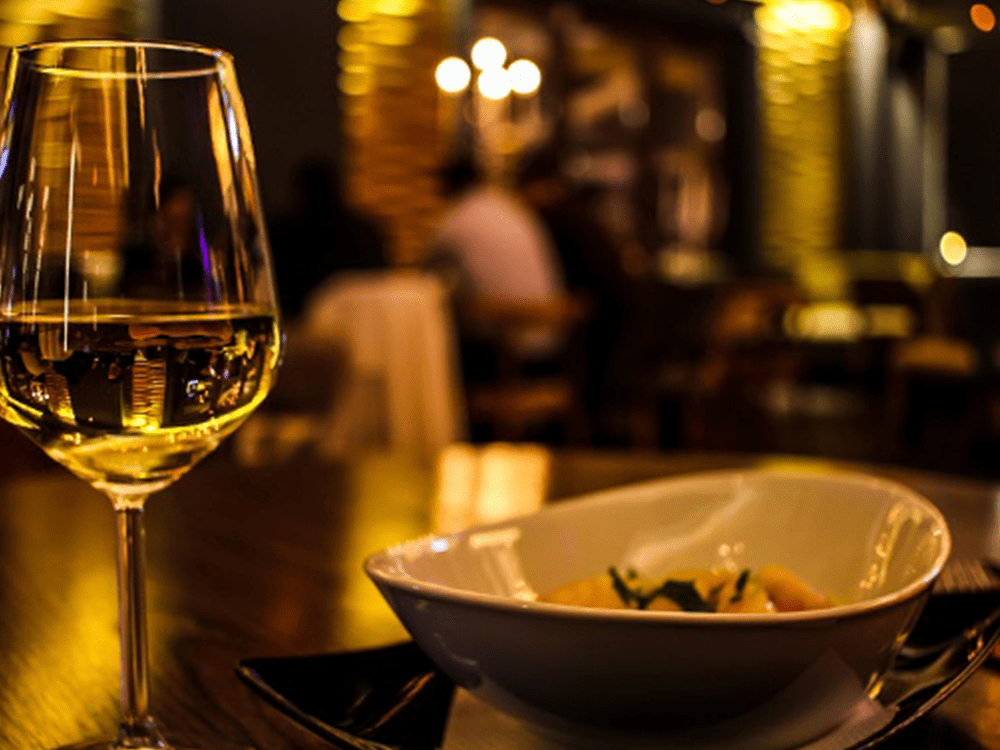 Wine and small plate